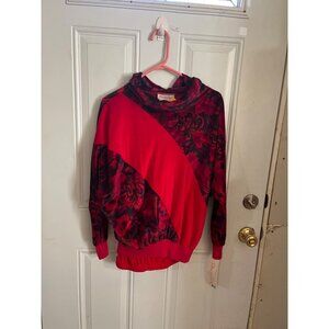 Oscar De La Renta red jogging suit size Medium NWT